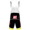 Fietskleding (Fietsshirt + Korte Koersbroek) 2022 Bingoal Pauwels Sauces WB - Rood Neongeel